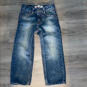 NWOT Levi’s boys 505 reg distressed jeans